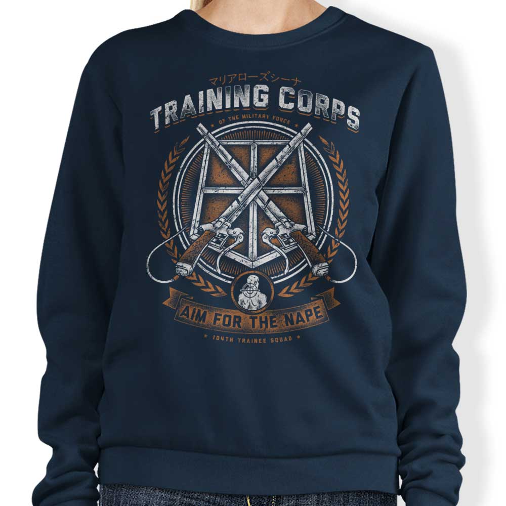 Brandon Wilhelm Art's 'Aim for the Nape' Comfortable Crewneck Sweatshirt