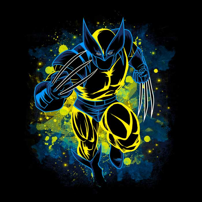 Soulkr's Inked Adamantium Design Crewneck Sweatshirt for All Sizes
