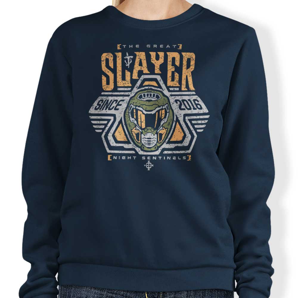Cosmic Space Slayer Marine Crewneck Sweatshirt for All Sizes
