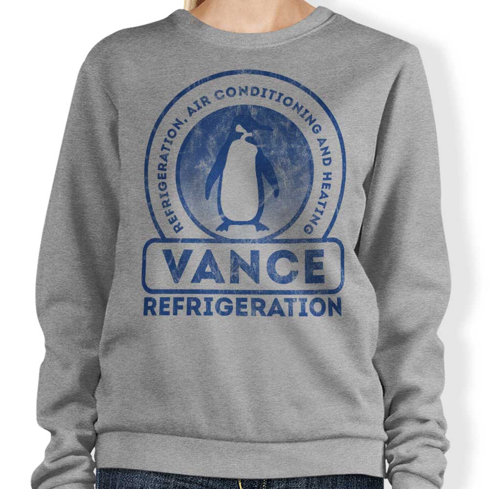 FanFreak's Vance Refrigeration Crewneck Sweatshirt in S - 4XL Sizes