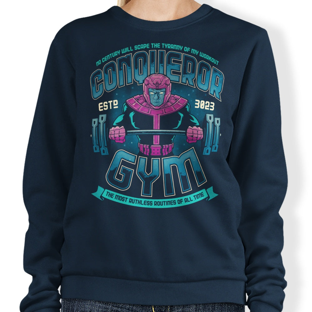 Teesgeex's High - Quality Conqueror Gym Sweatshirt for Fitness Enthusiasts