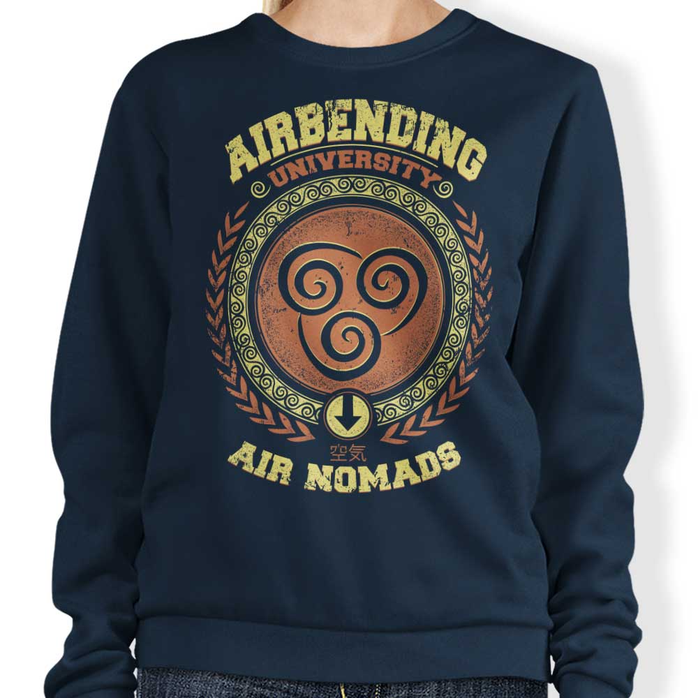 Typhoonic Art's Airbending University Crewneck Sweatshirt for Men and Women