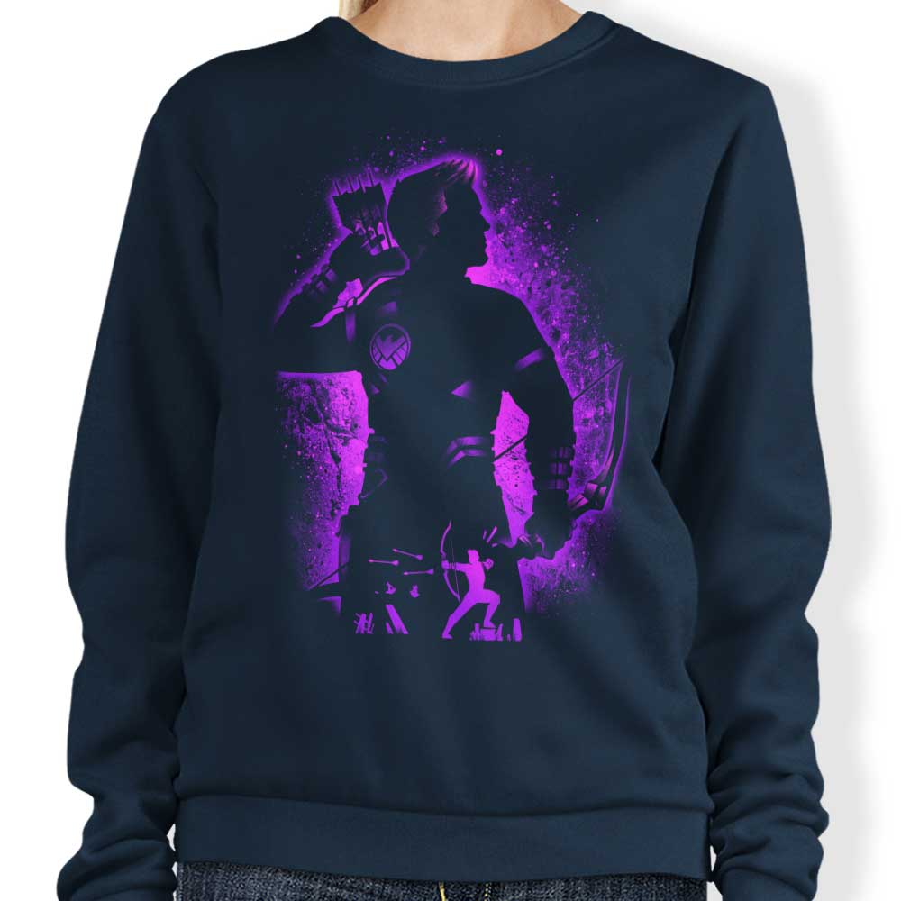 Alemaglia's Comfortable 8.5 - Ounce Hawk Crewneck Sweatshirt in S to 4XL