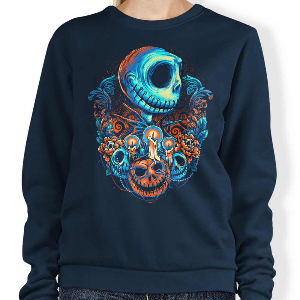 Vibrant Pumpkin King Crewneck Sweatshirt in Multiple Sizes