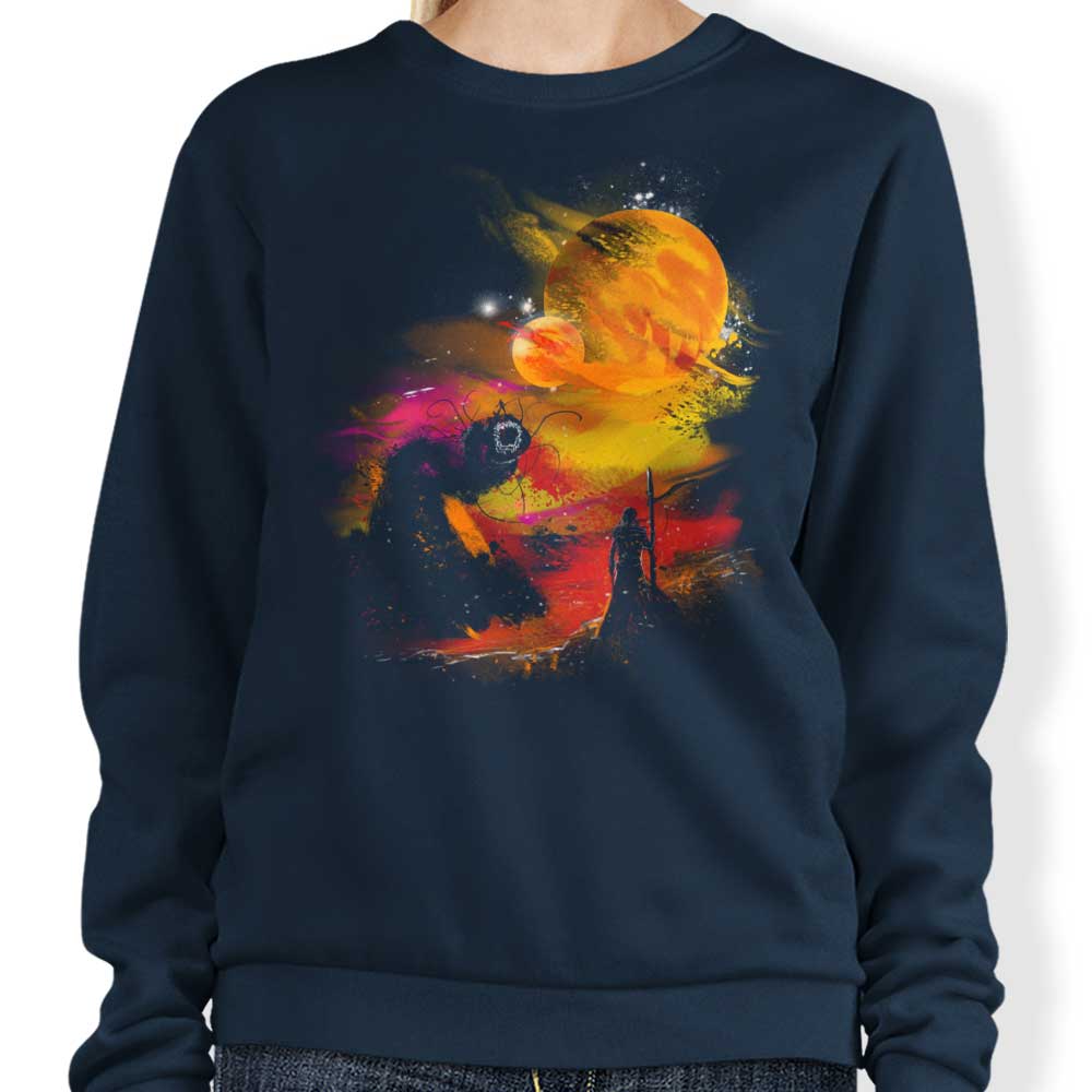Kharmazero's Arrakis Sunset Crewneck Sweatshirt - Comfortable & Durable