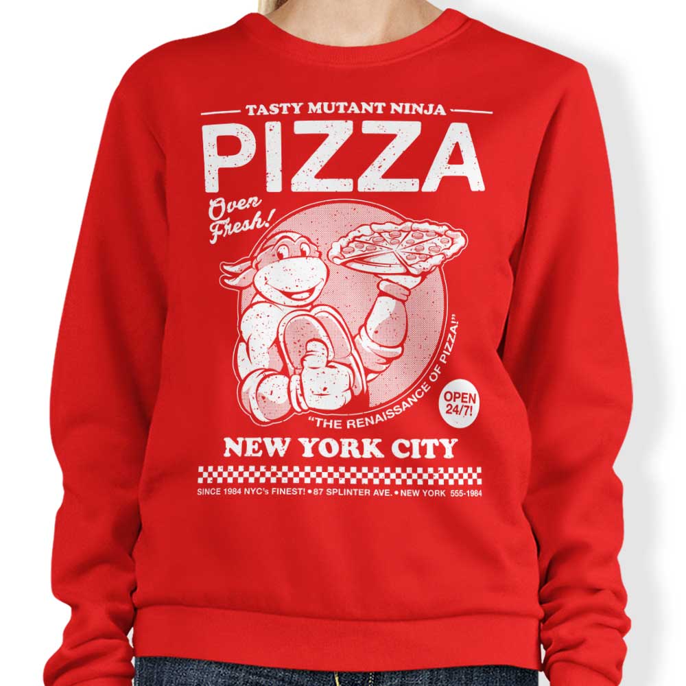 Delicious Mutant Ninja Pizza Crewneck Sweatshirt - S to 4XL Sizes
