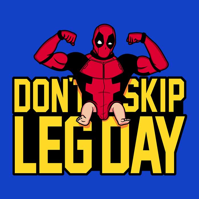 Raffiti's 'Don't Skip Leg Day' Comfortable Crewneck Sweatshirt in S - 4XL