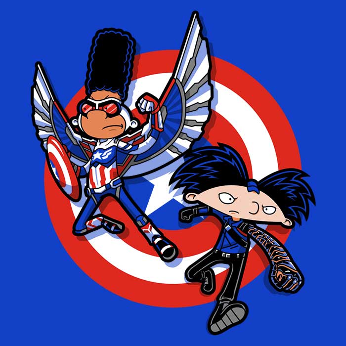 Captain Tallhair and Football Soldier-themed Crewneck Sweatshirt for All Sizes