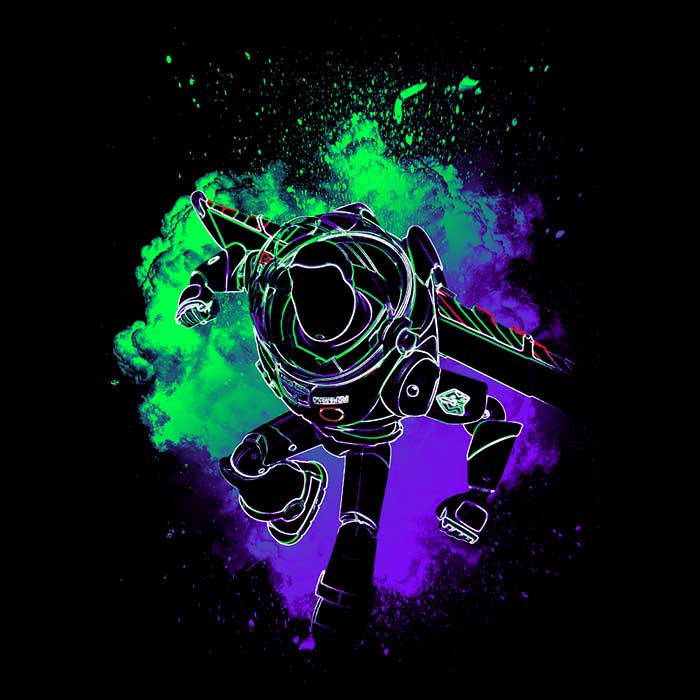 Donnie Illustrations' Cosmic Space Ranger Soul Crewneck Sweatshirt