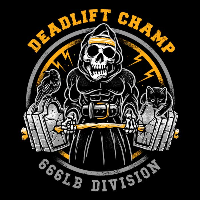 Champion Deadlift Crewneck Sweatshirt by Glitchygorilla