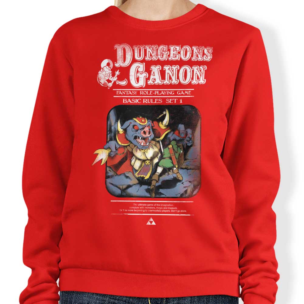 Comfortable Dungeons and Ganon Crewneck Sweatshirt for All Sizes