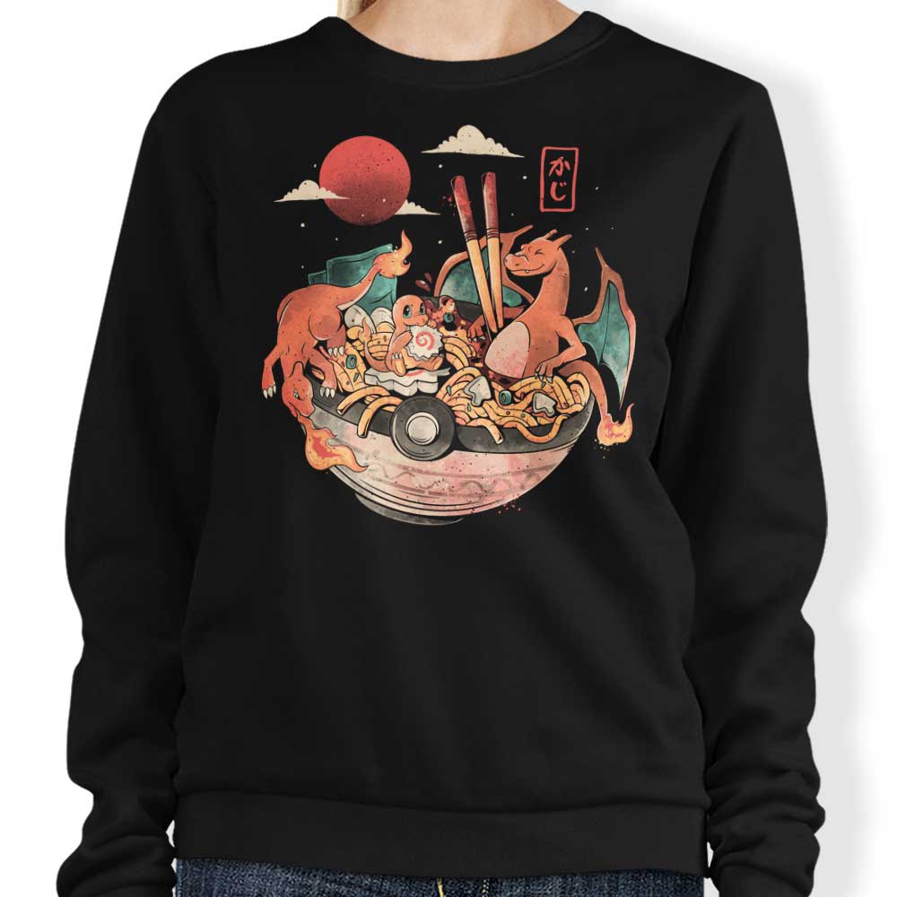 Arigatees Fire Bowl-themed Sweatshirt - A Stylish and Comfortable Clothing Item