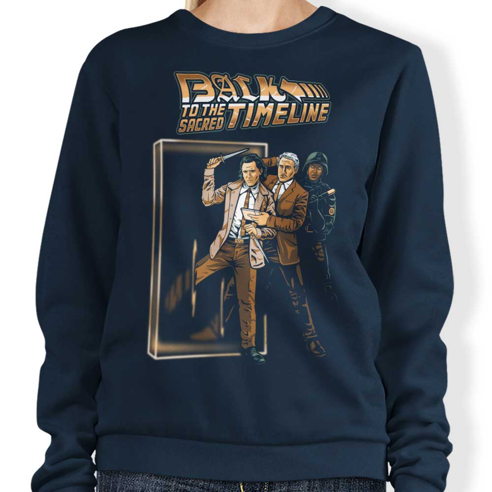 Prime Premne Design - Back to the Sacred Timeline Crewneck Sweatshirt, S to 4XL Sizes