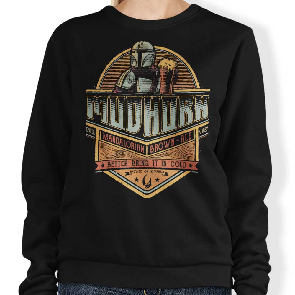 Teesgeex Brand Mudhorn Ale Crewneck Sweatshirt for Casual Wear