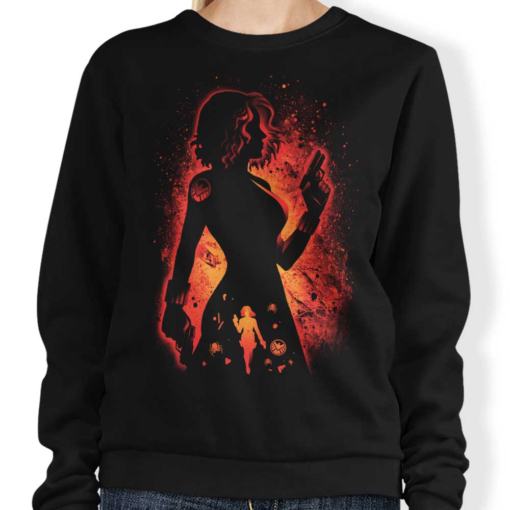The Enchanting Black Widow Crewneck Sweatshirt for All Sizes