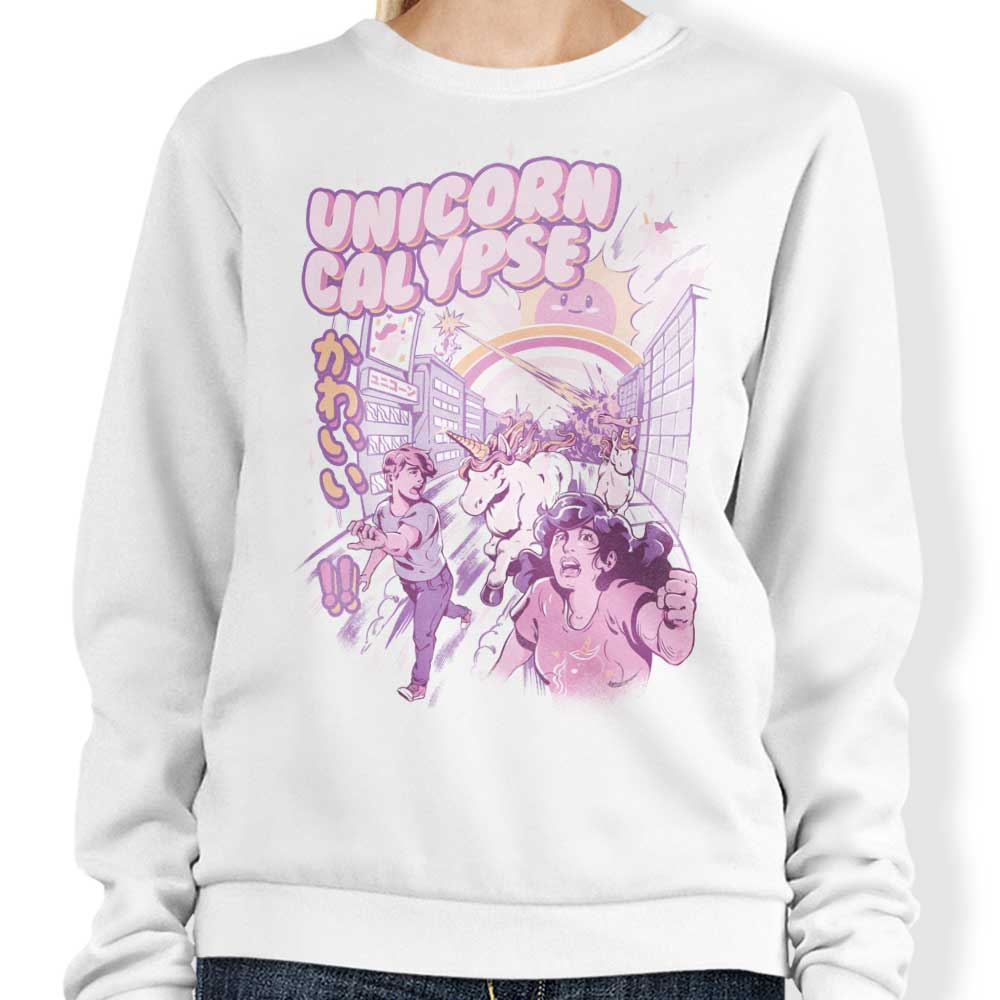 Ilustrata Unicorn Calypse Crewneck Sweatshirt - Available in S to 4XL Sizes