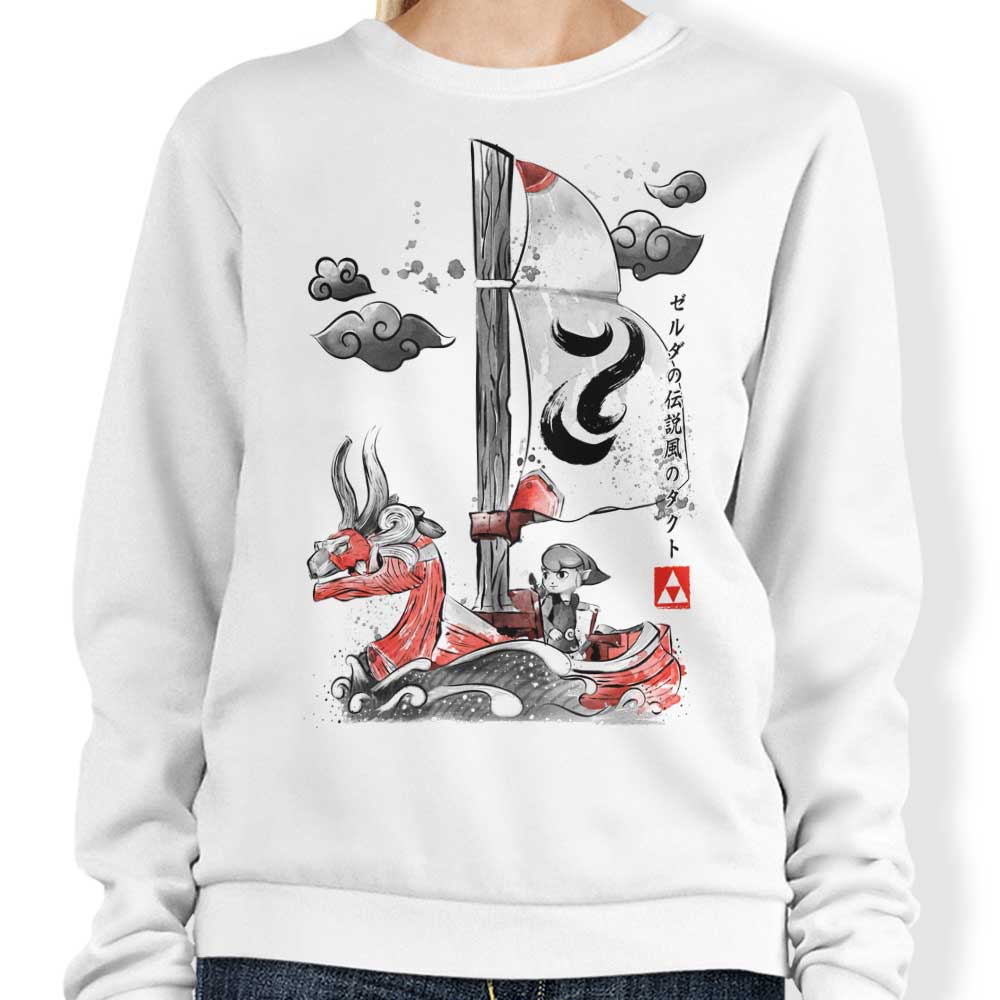 Dr. Monekers' Wind - Sailing Crewneck Sweatshirt in S - 4XL Sizes