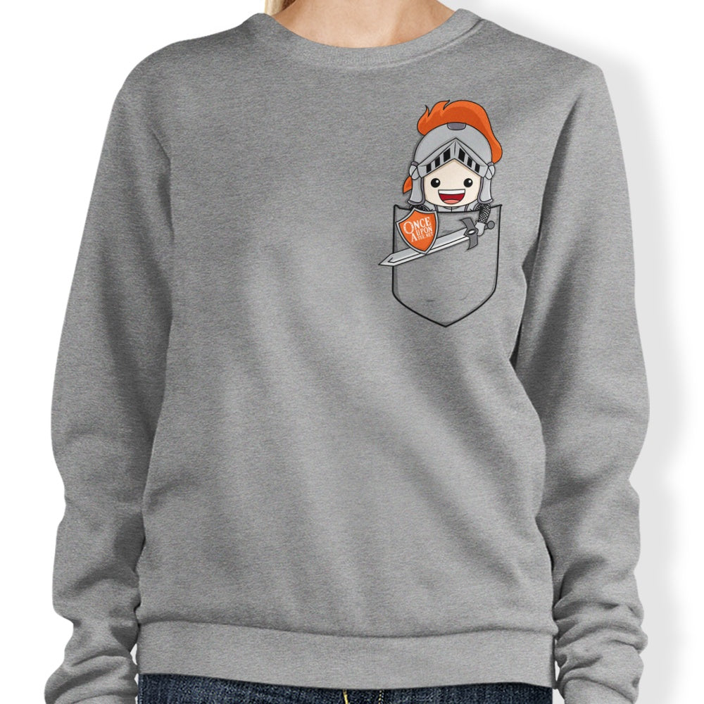 Comfortable Pocket Teerion Crewneck Sweatshirt by Donnie Illustrations