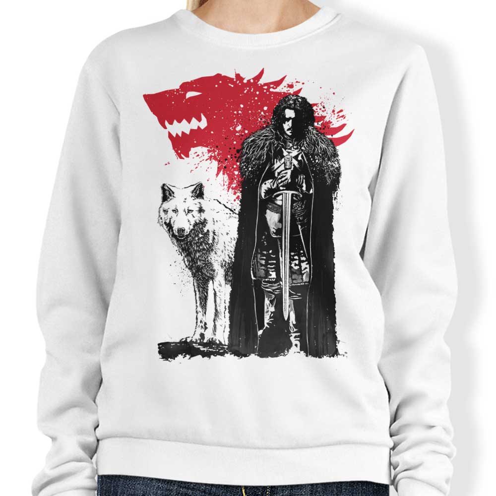 Dr. Monekers' The King and the Wolf Crewneck Sweatshirt in S - 4XL
