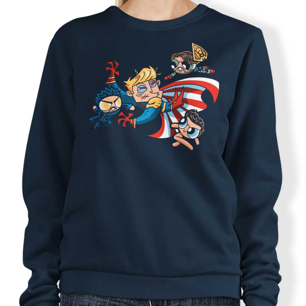 Prime Premne Design Scorched Puff Boys Crewneck Comfortable Sweatshirt