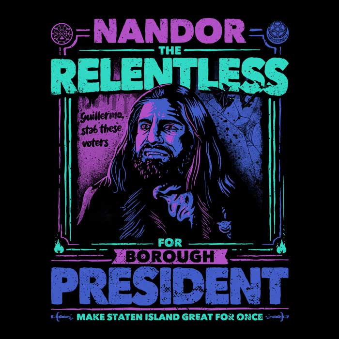 Nandor for President Campaign Crewneck Sweatshirt - Ideal for Supporters
