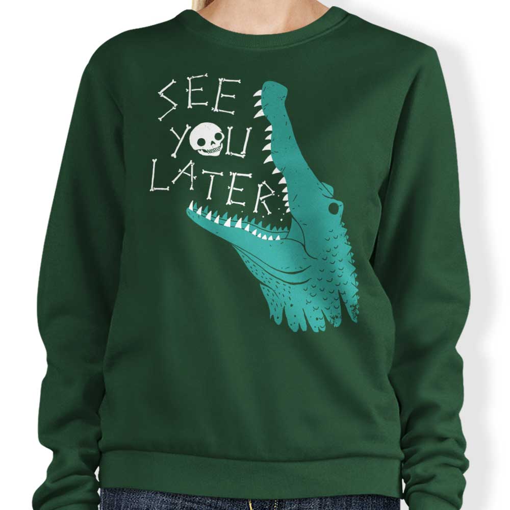 DinoMike's Later Alligator Crewneck Sweatshirt for Comfortable Wear