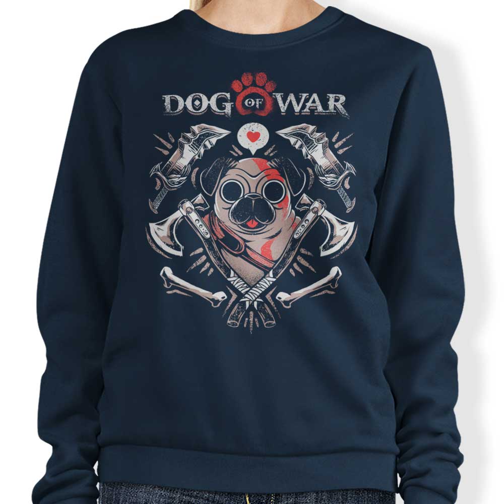Ilustrata's Dog of War Crewneck Sweatshirt in S - 4XL Sizes