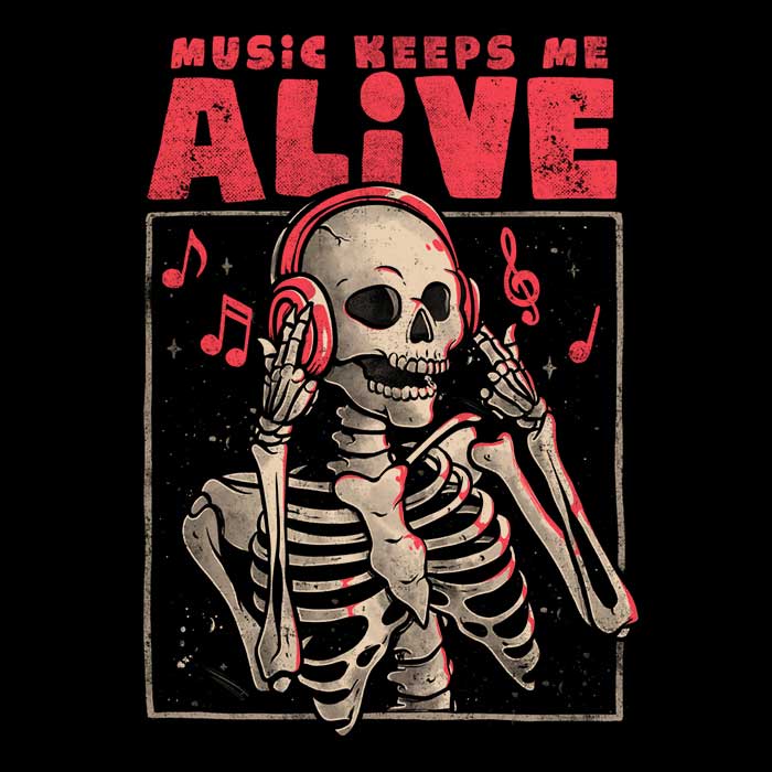 Edu.ely's 'Music Keeps Me Alive' Comfortable Crewneck Sweatshirt