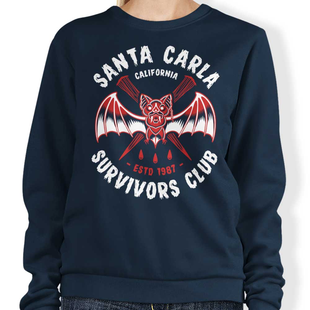 Santa Carla Survivors Crewneck Sweatshirt - Comfortable and Durable Apparel
