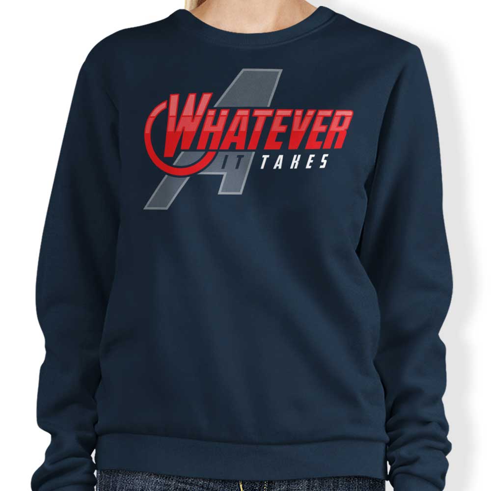 Adho1982's 'Whatever It Takes' Comfortable Crewneck Sweatshirt in S - 4XL