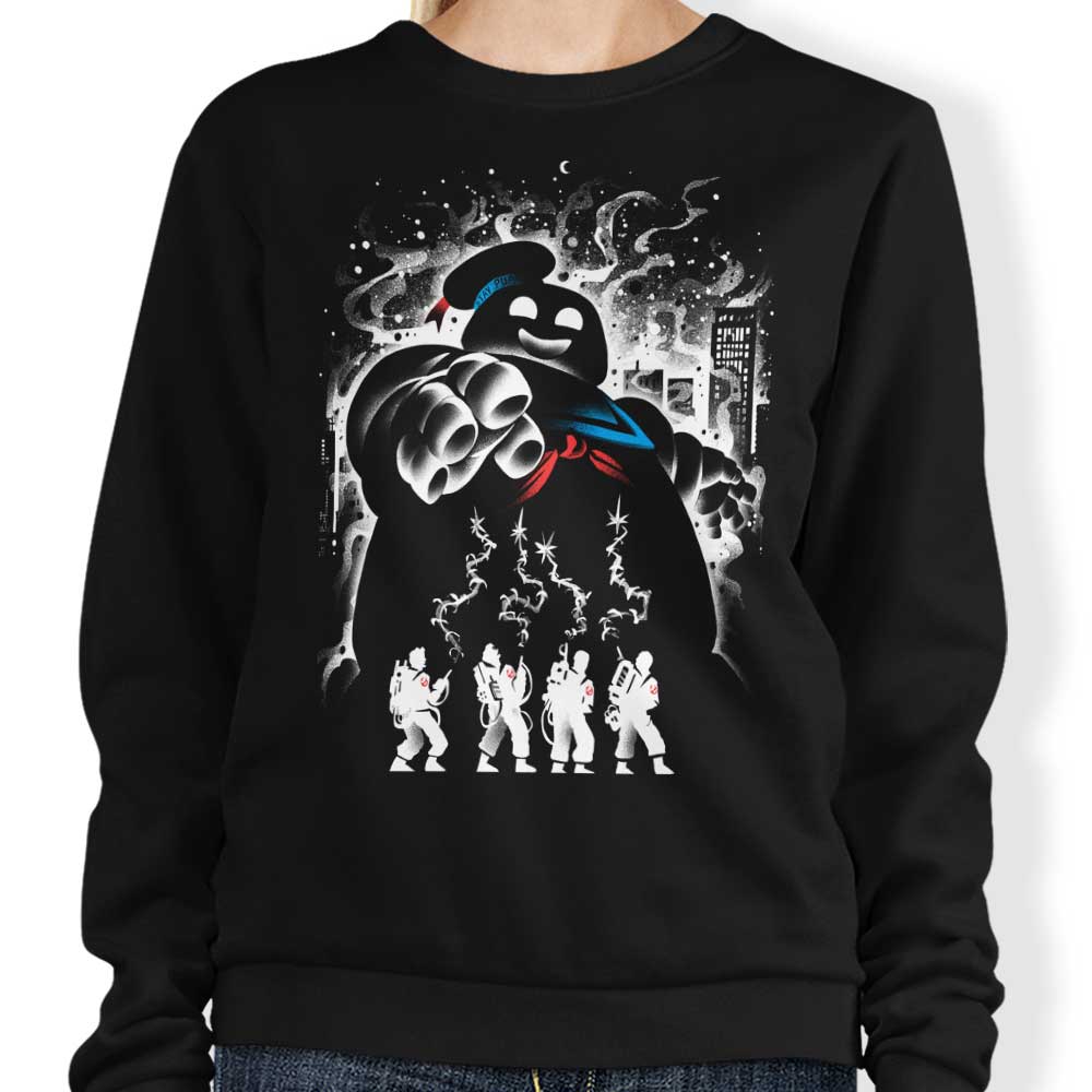 Spooky Marshmallow Ghost Design Sweatshirt for a Charming Look