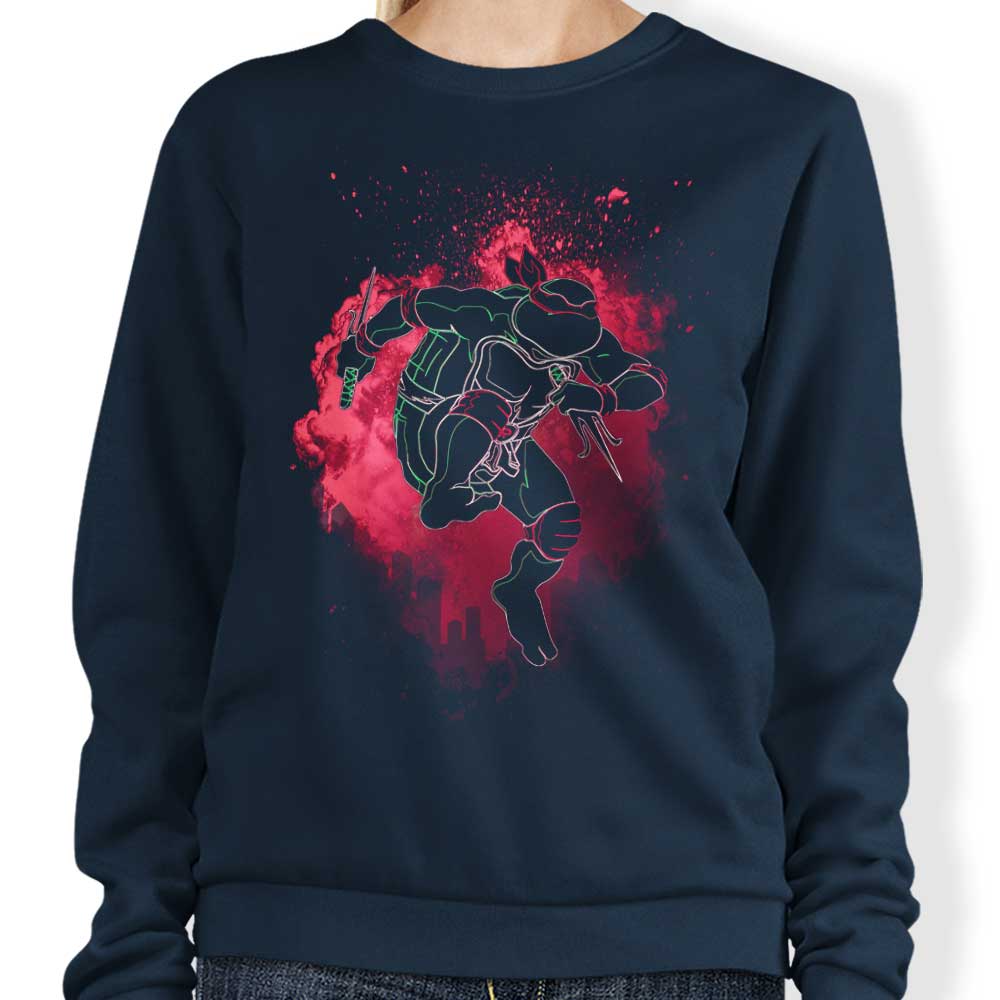 Donnie Illustrations' Red Soul Crewneck Sweatshirt in S - 4XL Sizes