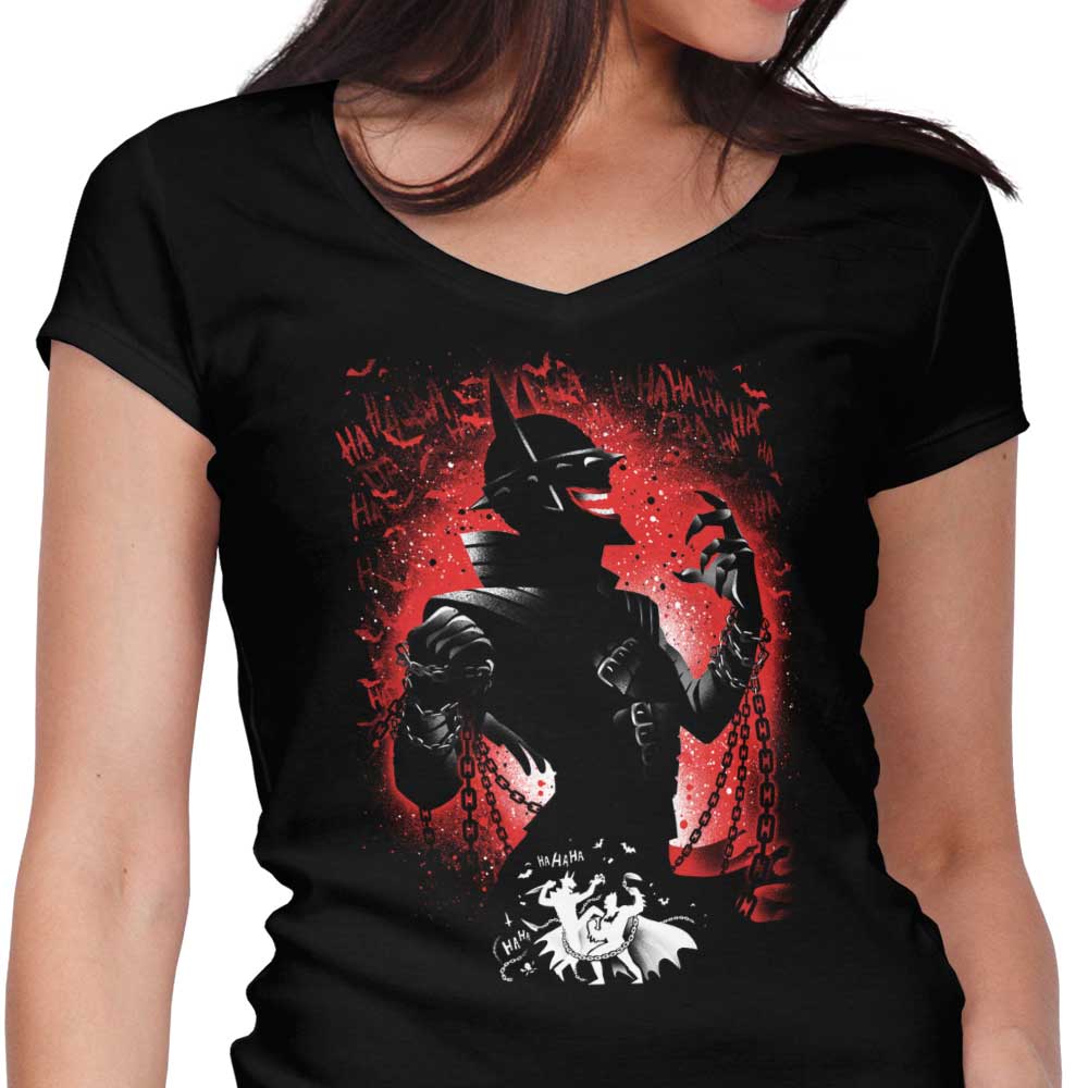 A Stylish Women's V-Neck T-Shirt - The One Who Laughs