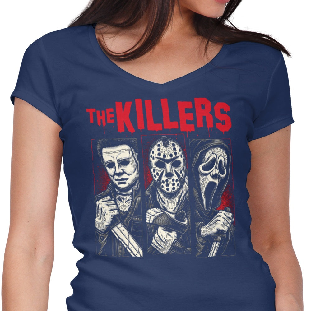 Glitchygorilla's Stylish Women's Tattooed Killers V-Neck