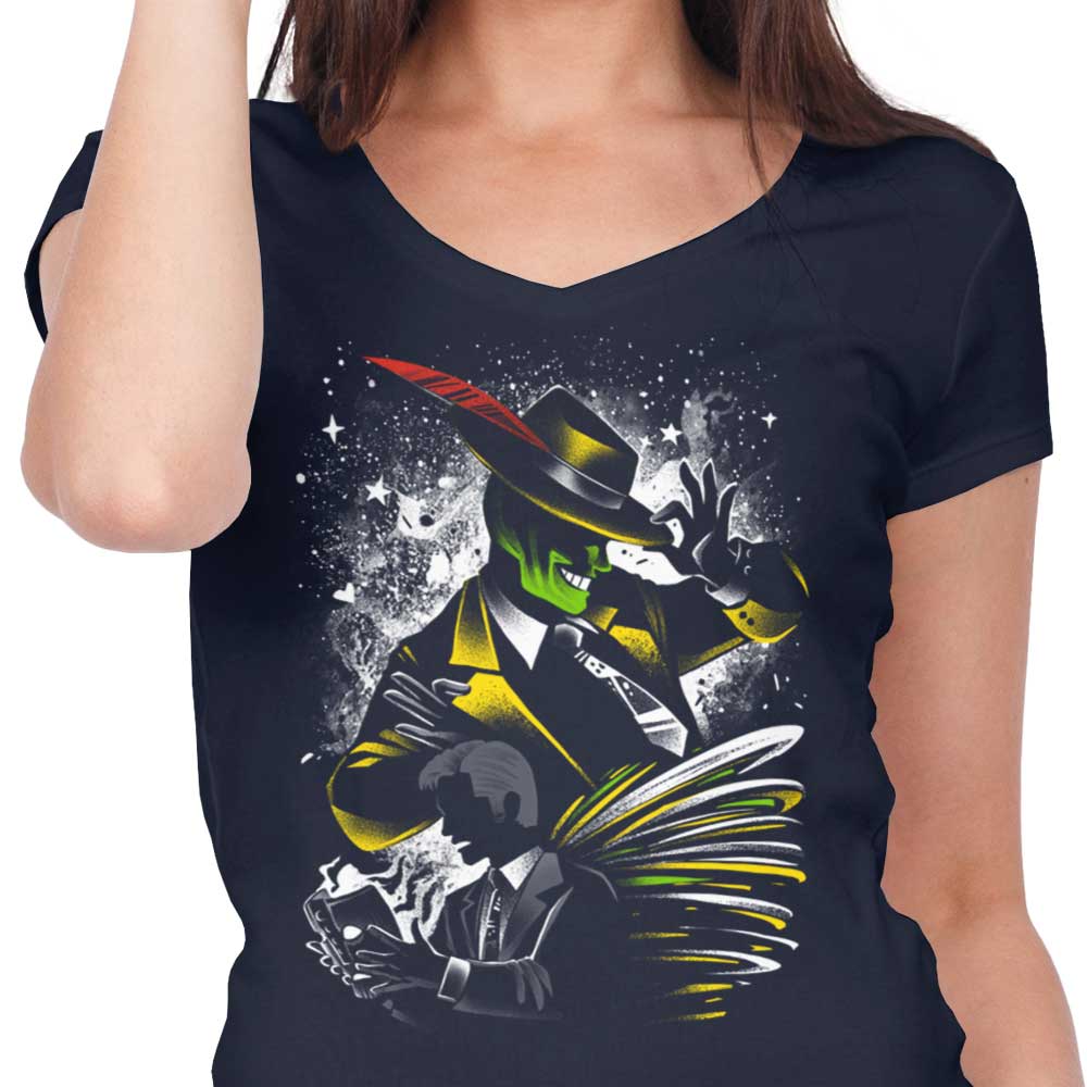 Smoking Women's V-Neck T-Shirt by Alemaglia