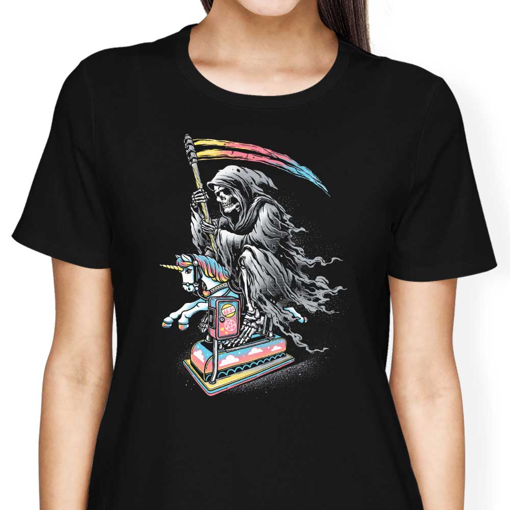 Glitchygorilla's Women's Apparel: Death Enjoying Life T-Shirts