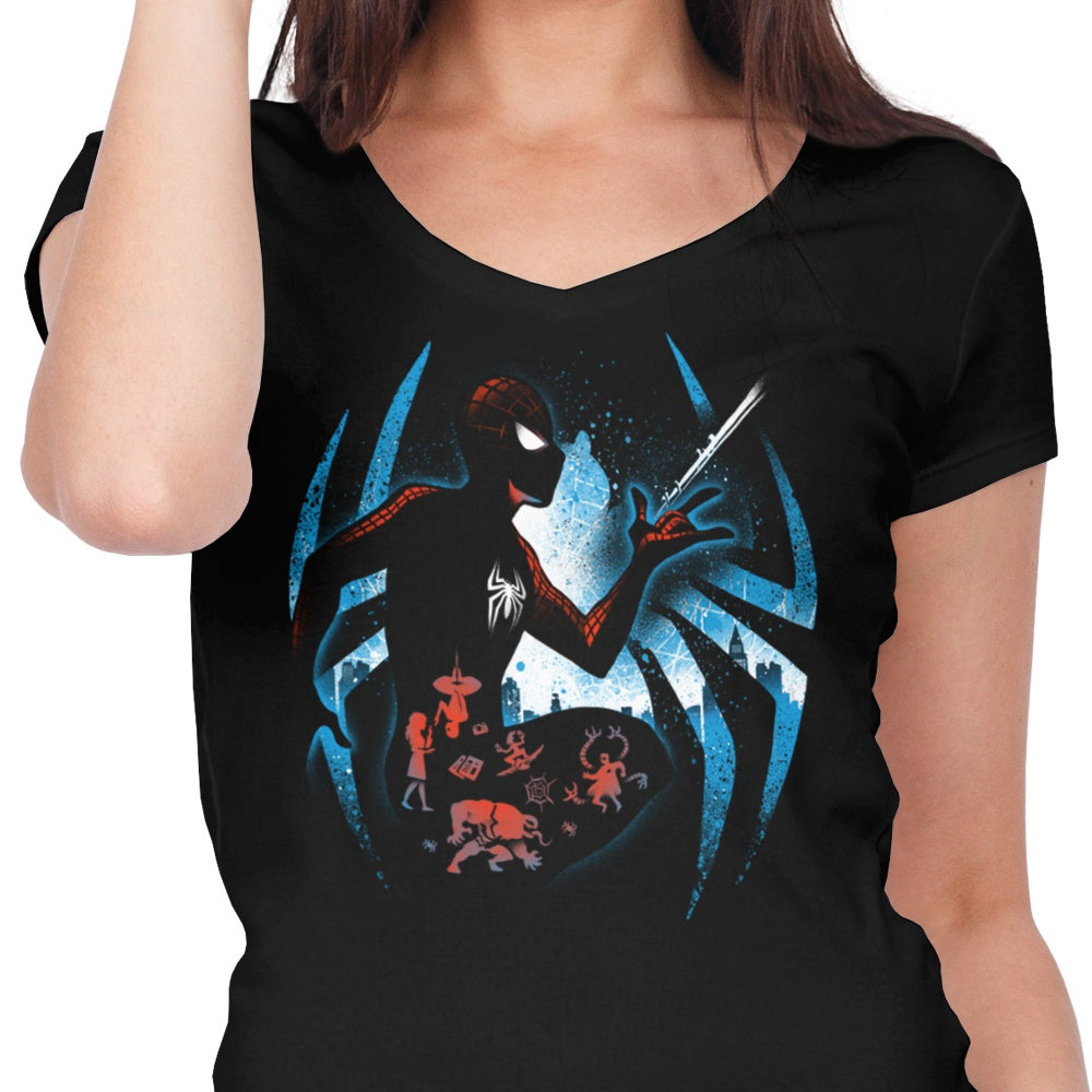Become the Spider - Women's Fashionable V-Neck Top