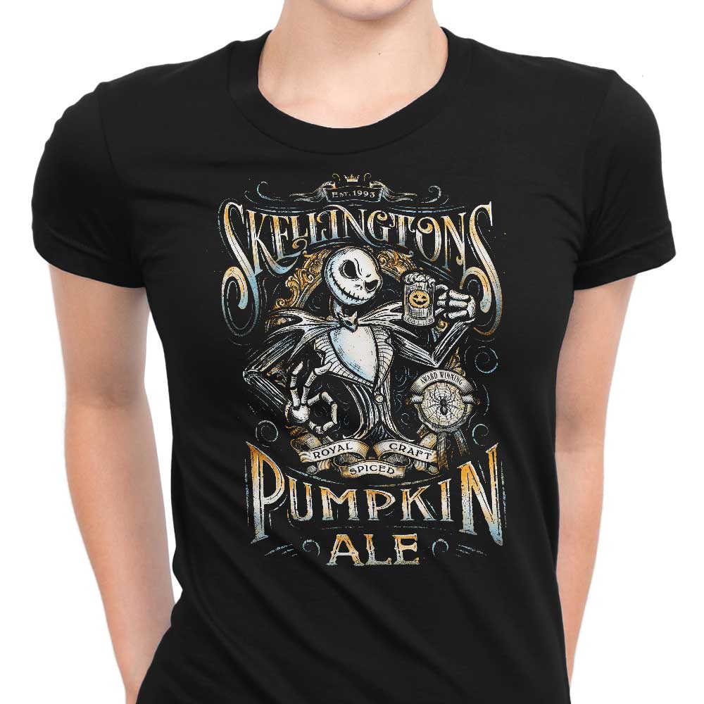 Skellington's Pumpkin Ale Women's Clothing - T-Shirts and Premium T-Shirts