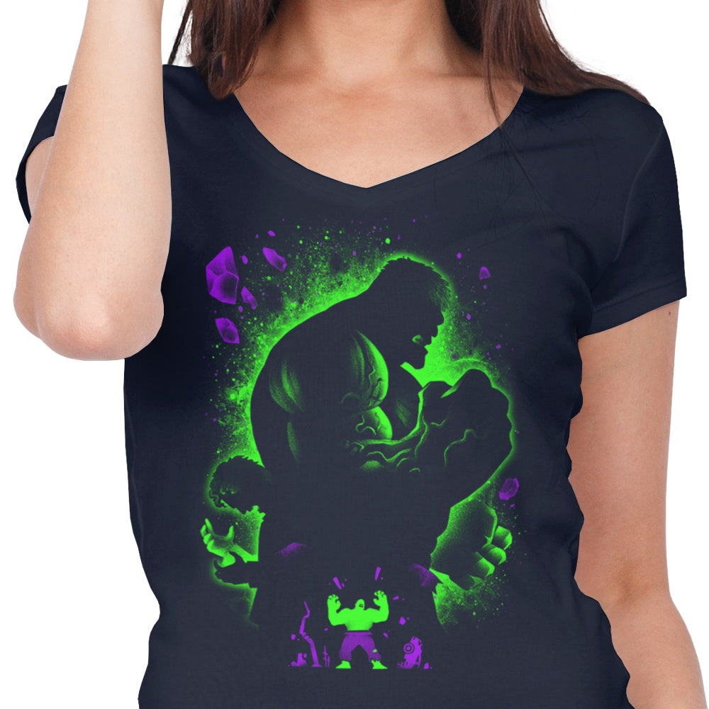 Women's Stylish Green V-Neck from Alemaglia - The Green Monster