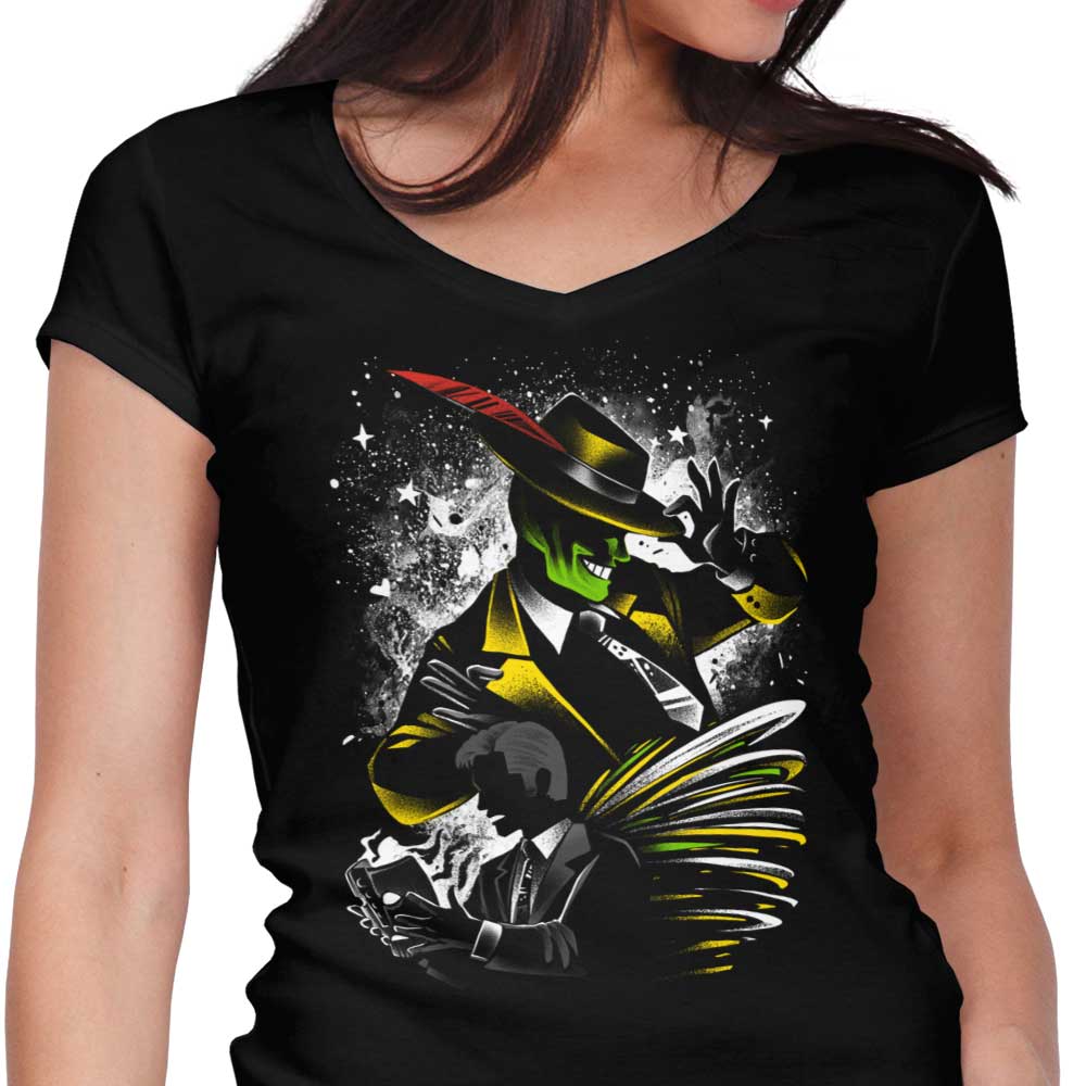 Smoking Women's V-Neck T-Shirt by Alemaglia