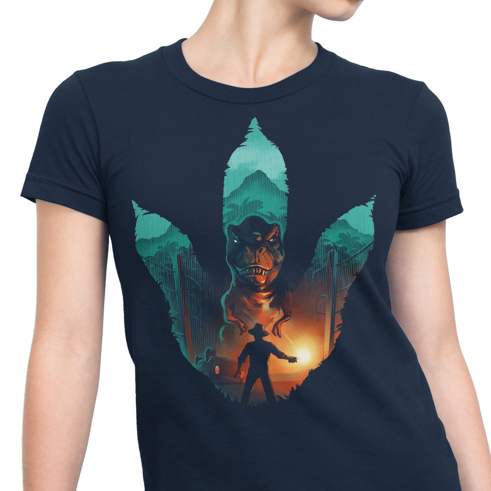 Jurassic Footprint Women's Fashion Apparel - T-Shirts and Premium T-Shirts