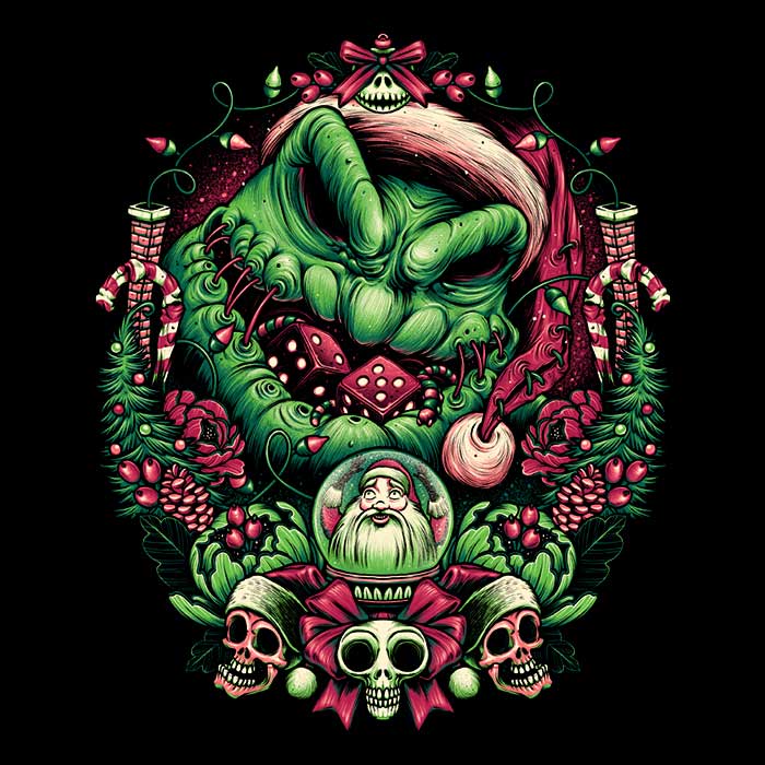 Glitchygorilla's Christmas Boogeyman Women's Clothing Collection - T-Shirts and Premium T-Shirts