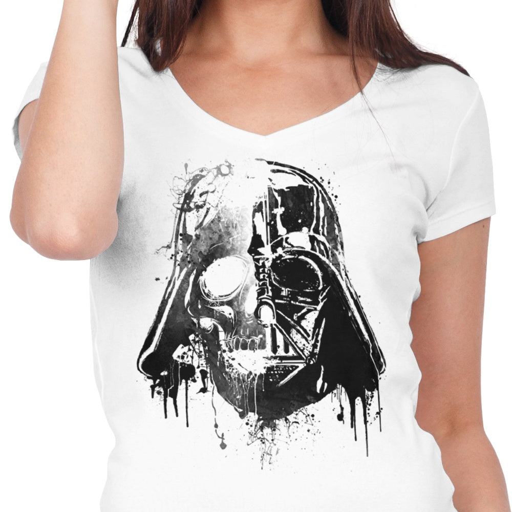 Women's V-Neck Darth Skull T-Shirt