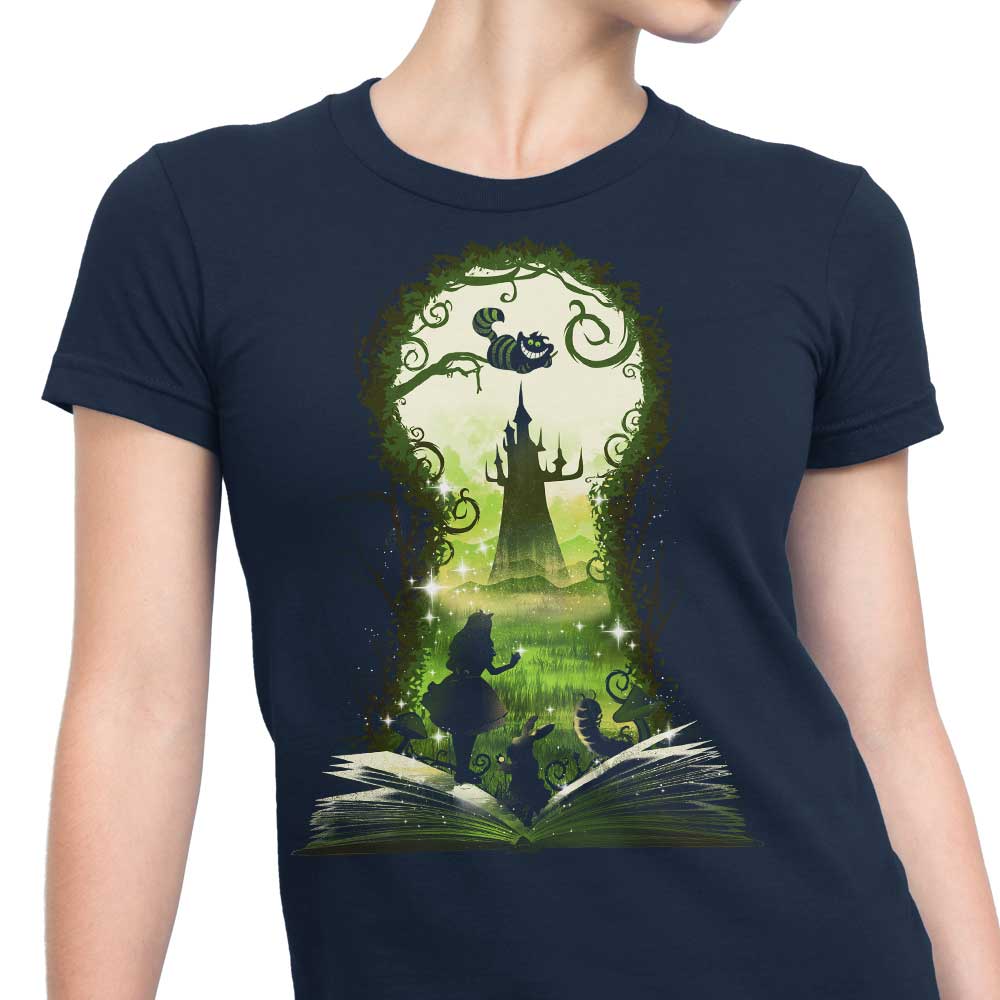 Wonderland Book Themed Women's Fashionable Apparel - T-Shirts