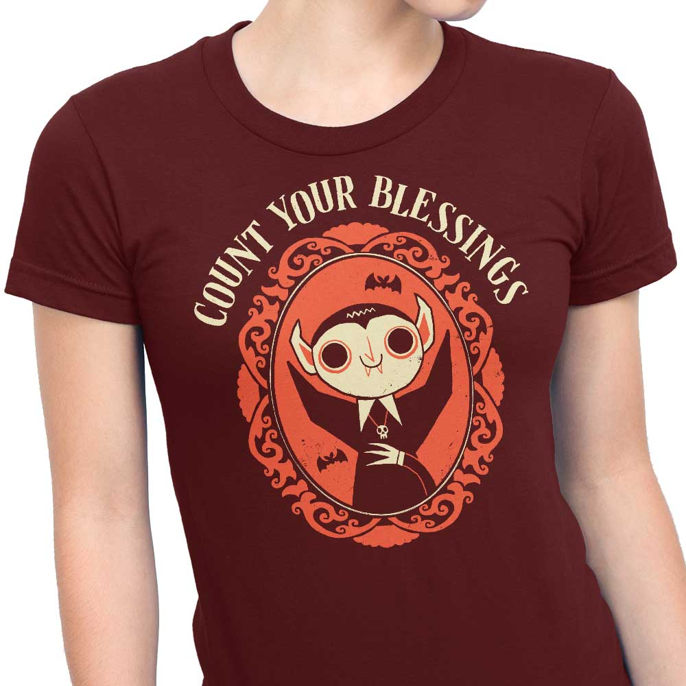 DinoMike's Count Your Blessings Women's Comfortable T-Shirts