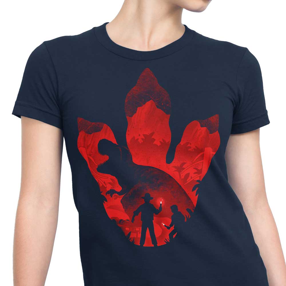 Stylish Women's Alemaglia Apparel with T-Rex Footprint Design