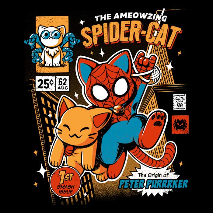 Fashionable Spider Cat Women's Clothing by Ilustrata