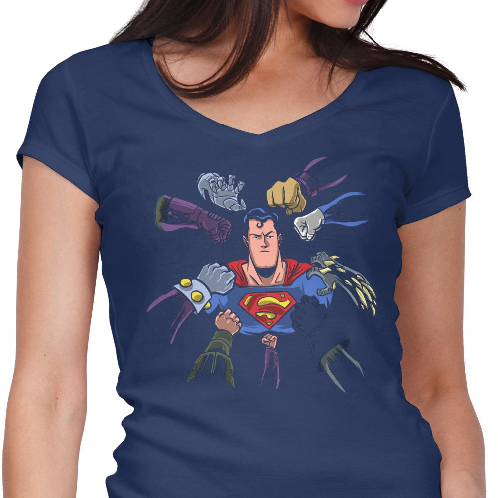 Super Surrounded Women's Fashionable V-Neck Top