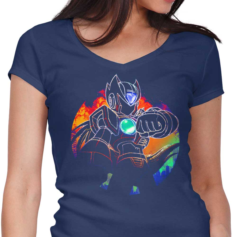 Stylish Women's V-Neck Z Orb T-Shirt