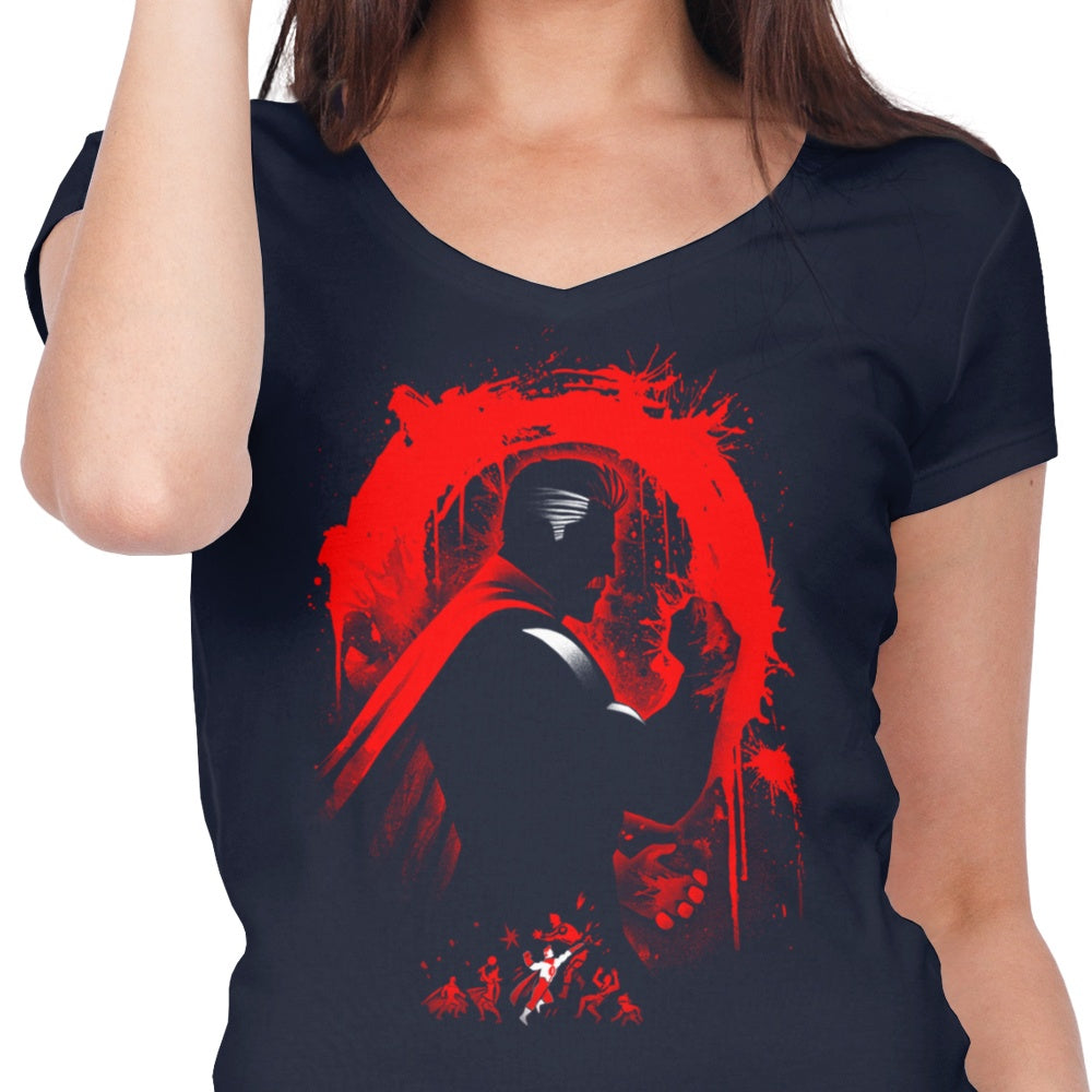 Alemaglia Women's Stylish V-Neck Omni-Villain Top